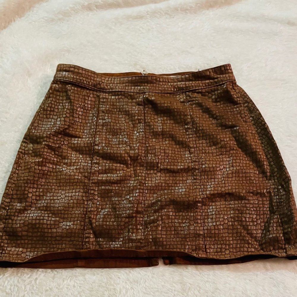 Guess Faux Snake Skin Skirt